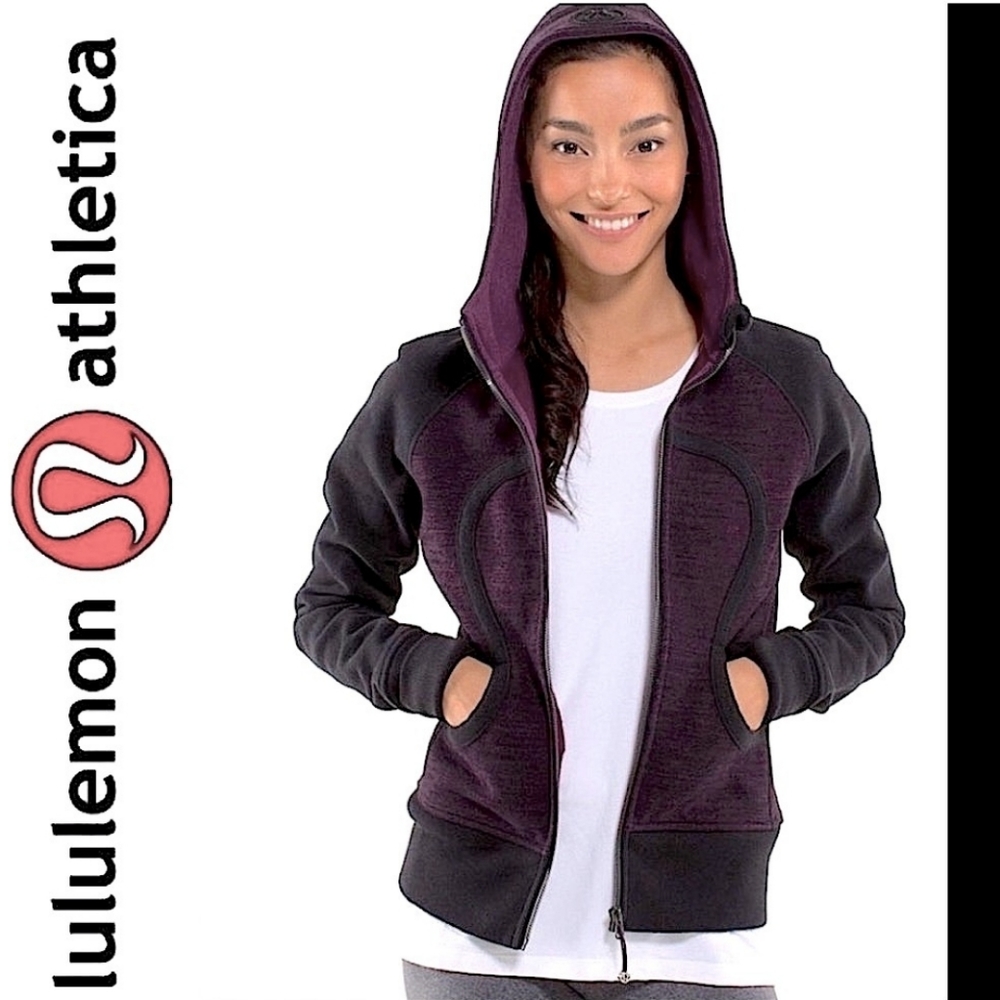 Lululemon Scuba Hoodie RARE COLOR: Commuter Denim Black / Plum - Picture 4 of 9